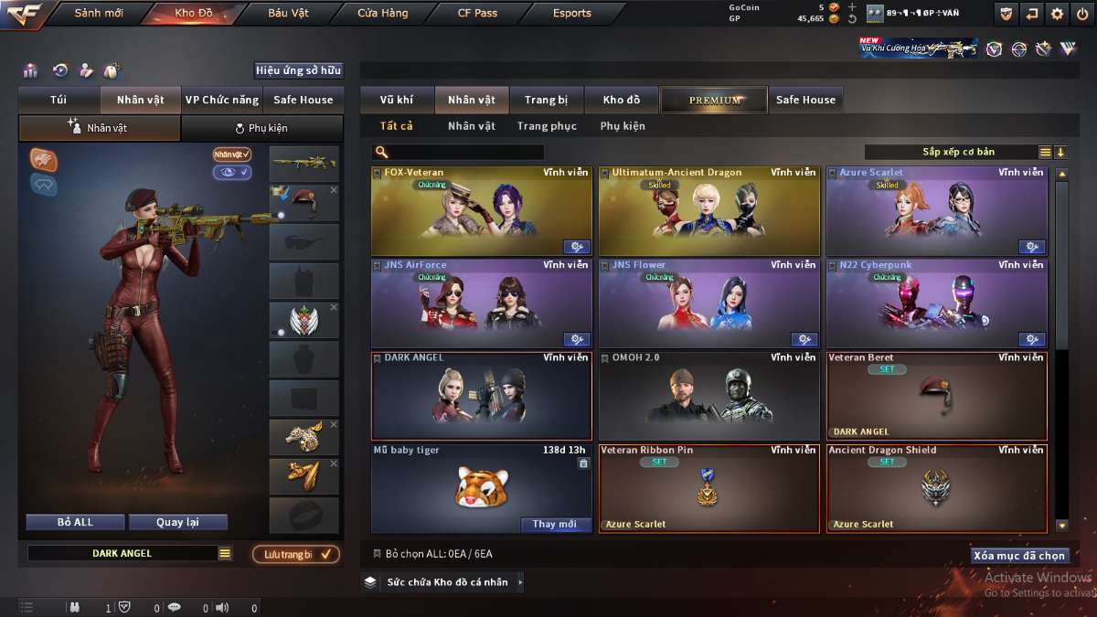 shop acc cf uy tin gia re